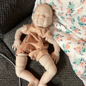 Kit Charlotte Sleeping 18in Doll Kit w Full Limbs Vinyl Unpainted Unfinished